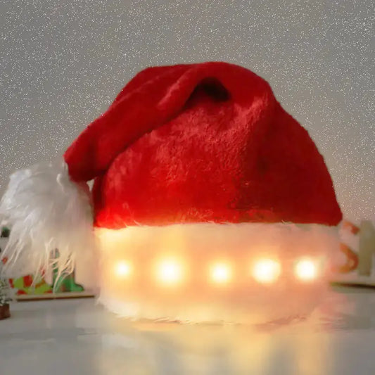 Christmas Hat LED Light Plush - LuxLED